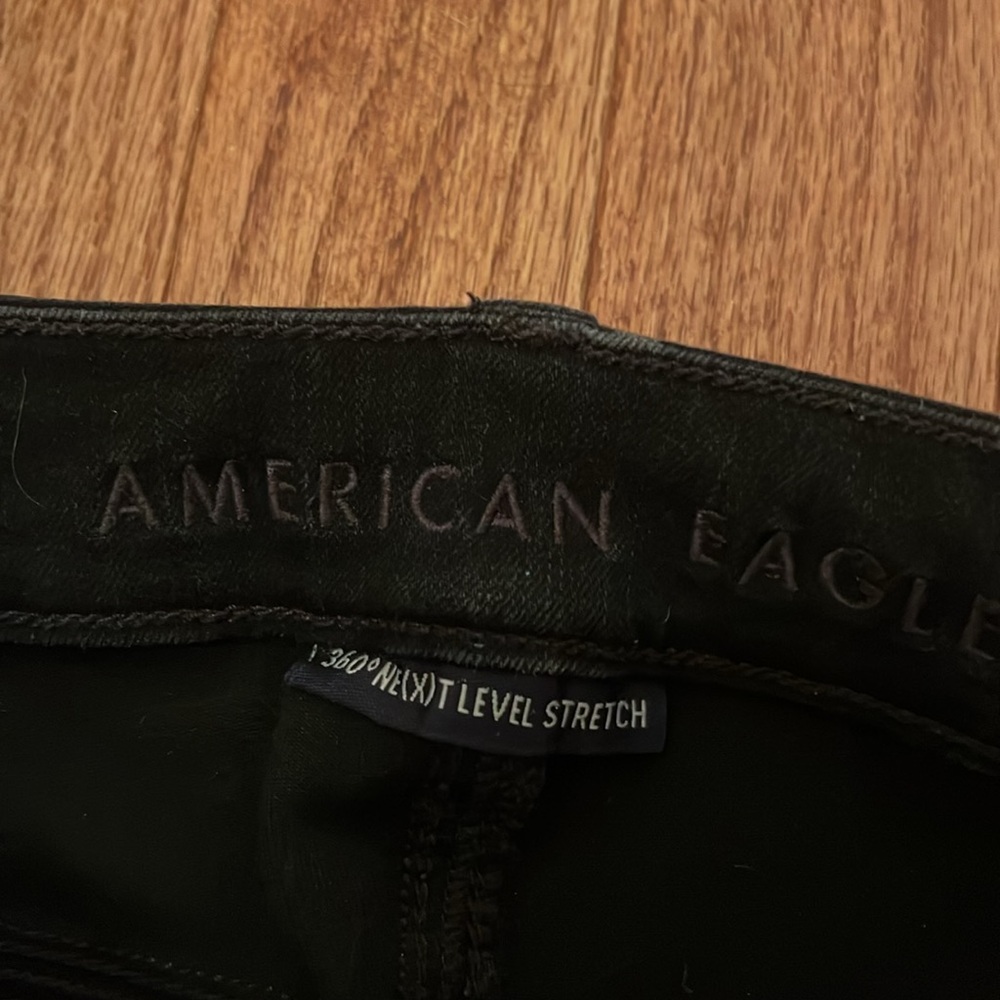 American Eagle Black 360 Ne(x)t Level Stretch High Rise Skinny Jeans Women’s 2 - Picture 2 of 9